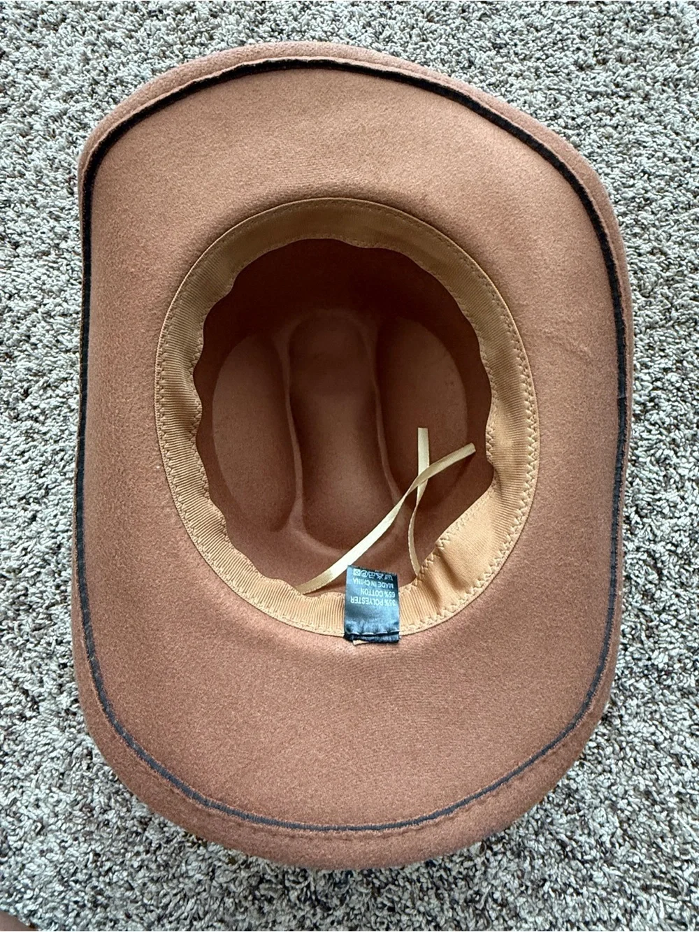 Women's Brown Felt Rancher Hat with Rhinestone Band